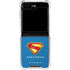 Superman 2025 Classic Superman Shield Emblem Galaxy Z Flip6 Clear Case